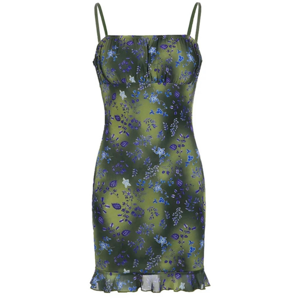 Fairy Slip On Floral Strap Dress